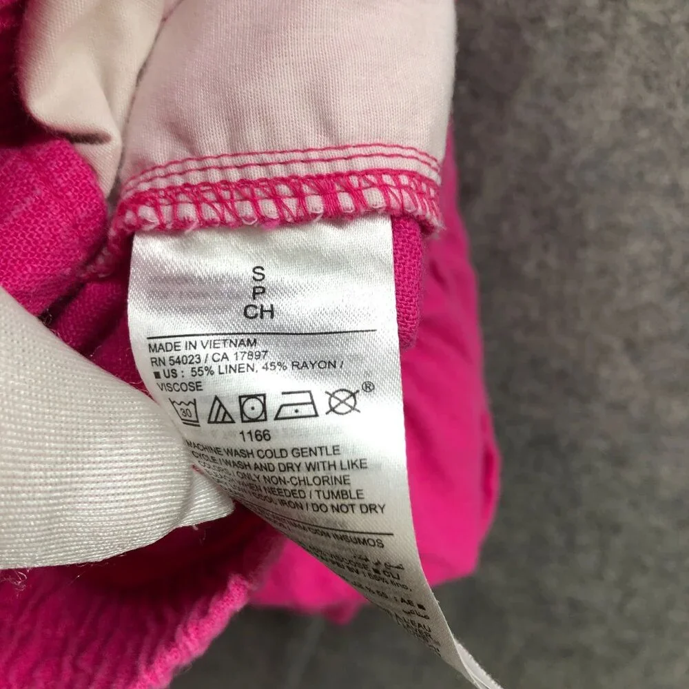 Old Navy Linen Blend Shorts Womens‎ S Pink Pull On 3''